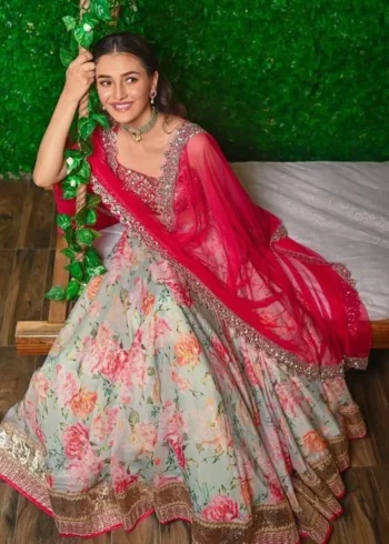 Sequence Jari Embroidered Lehenga - Image 3