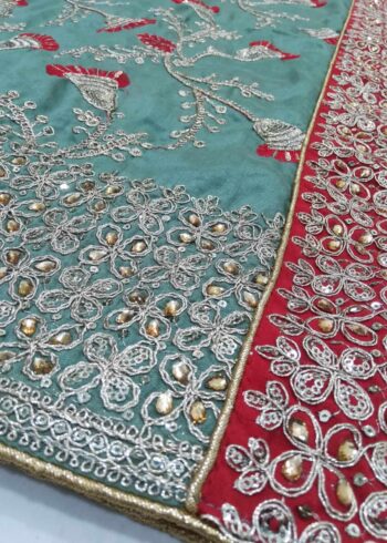 Heavy Embroidery Work Rangoli Silk Saree