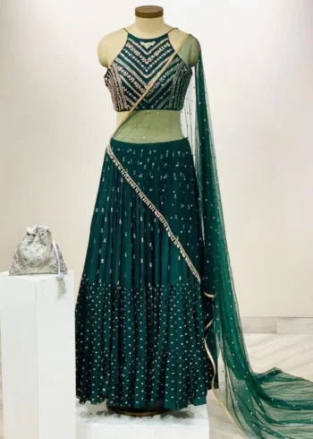 Georgette Sequence Embroidered Lehenga Choli - Image 7