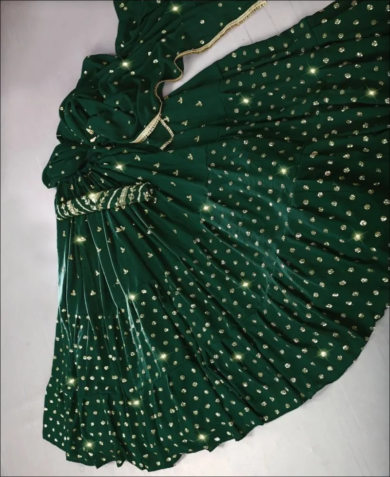 Georgette Sequence Embroidered Lehenga Choli - Image 8
