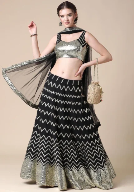 black chaniya choli