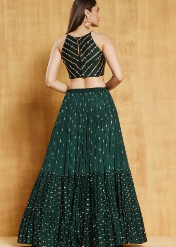 Georgette Sequence Embroidered Lehenga Choli