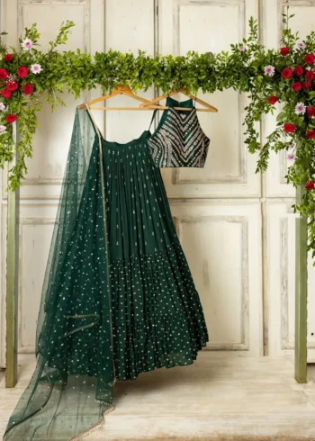 Georgette Sequence Embroidered Lehenga Choli