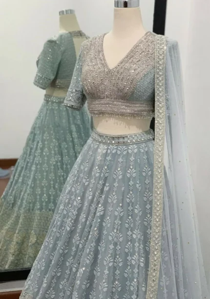 grey-faux-georgette-lehenga-choli