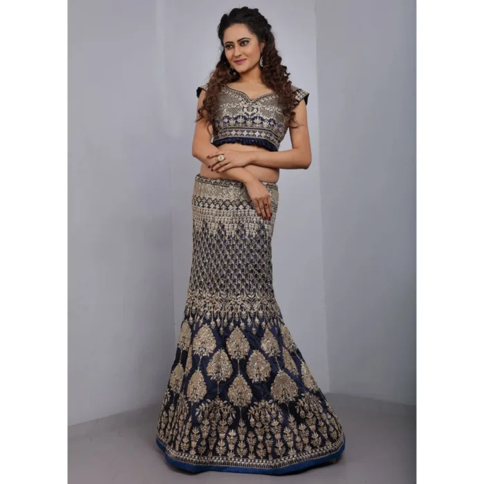 heavy bridal embroidered lehenga choli 2 jpg