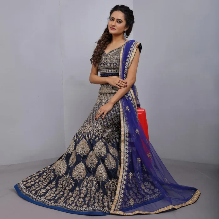 heavy bridal embroidered lehenga choli 4 jpg