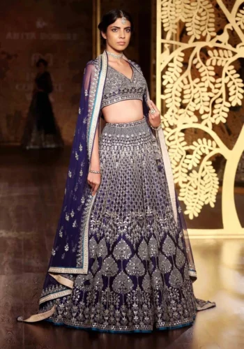 heavy bridal embroidered lehenga choli jpg