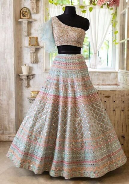 organza-silk-wedding-lehenga