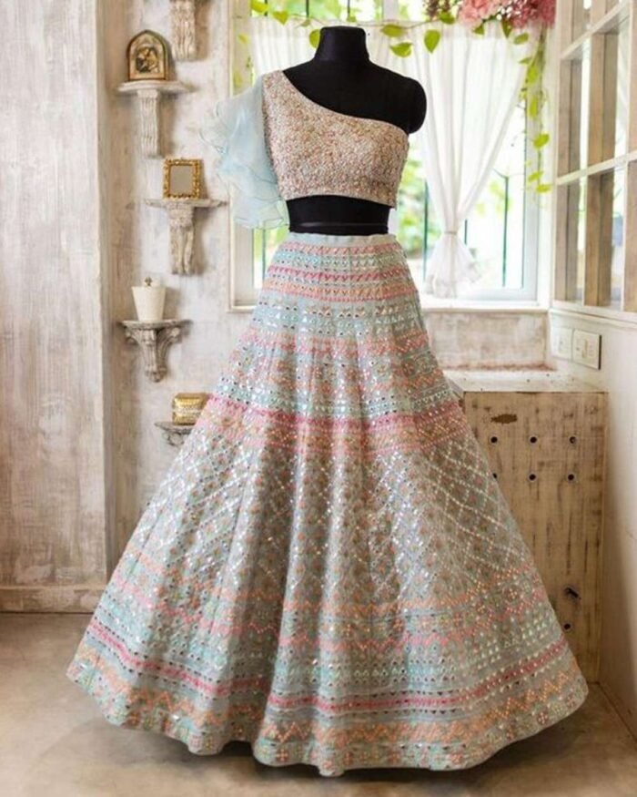 organza-silk-wedding-lehenga