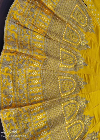 Party Wear Zari Embroidered Lehenga - Image 3