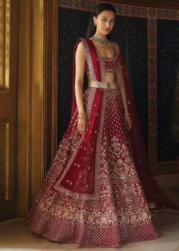 tafeta-satin-silk-lehenga-wholesale