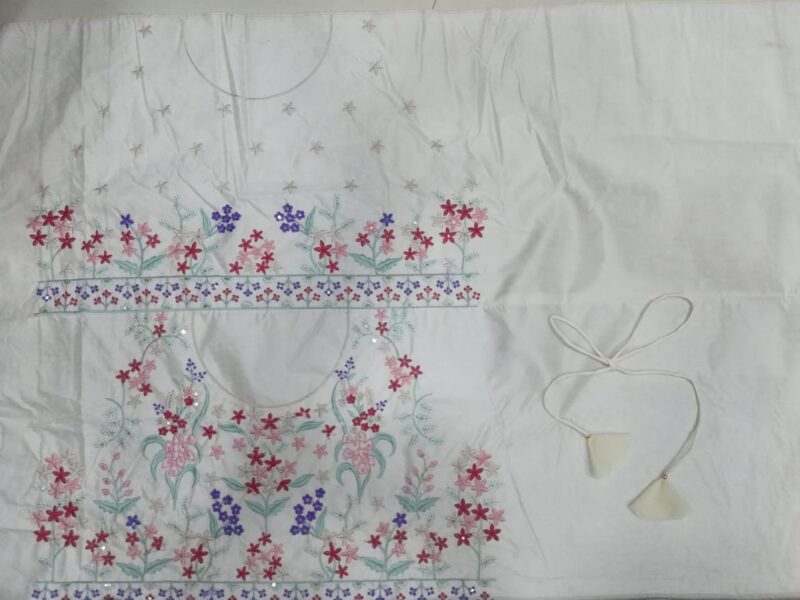 white color Wedding Wear Georgette Lehenga