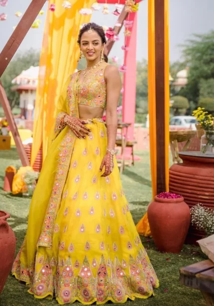 yellow-georgette-haldi-lehenga-choli