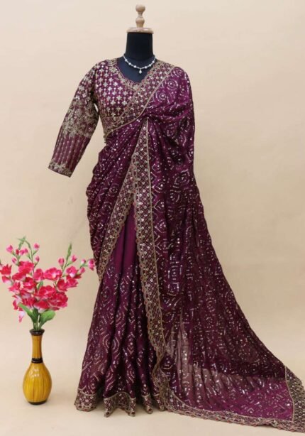 heavy-silk-georgette-bridal-saree