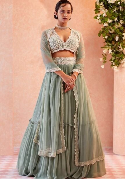 georgette-party-wear-lehenga