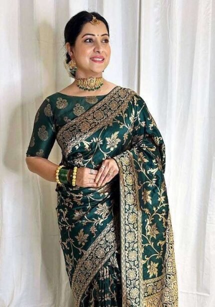 green-banarasi-silk-saree