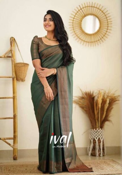 navy-green-banarasi-silk-saree