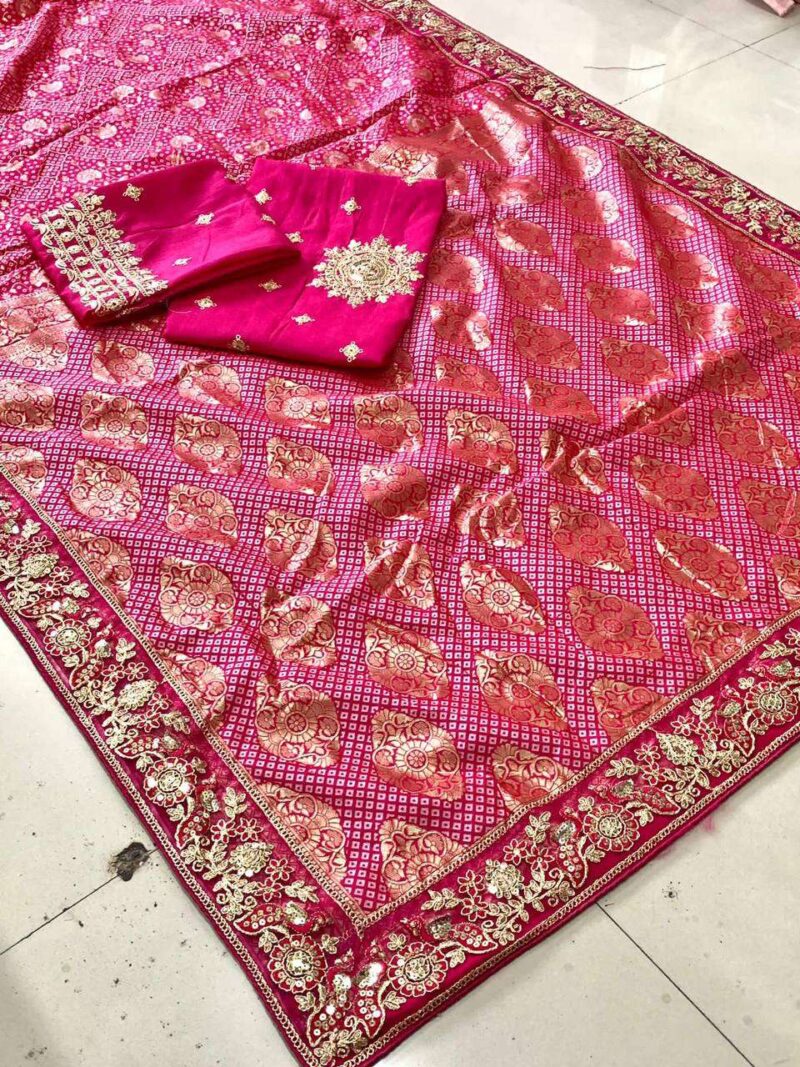 Soft Banarasi Silk Saree - Image 3