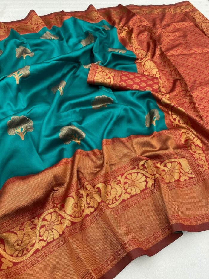 banarasi silk saree rama 3