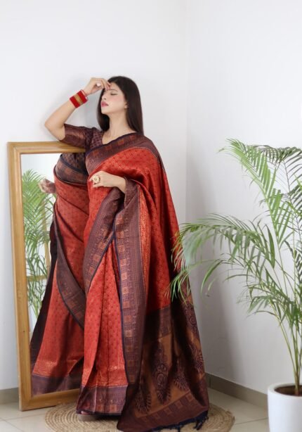 banarasi-silk-sarees-red