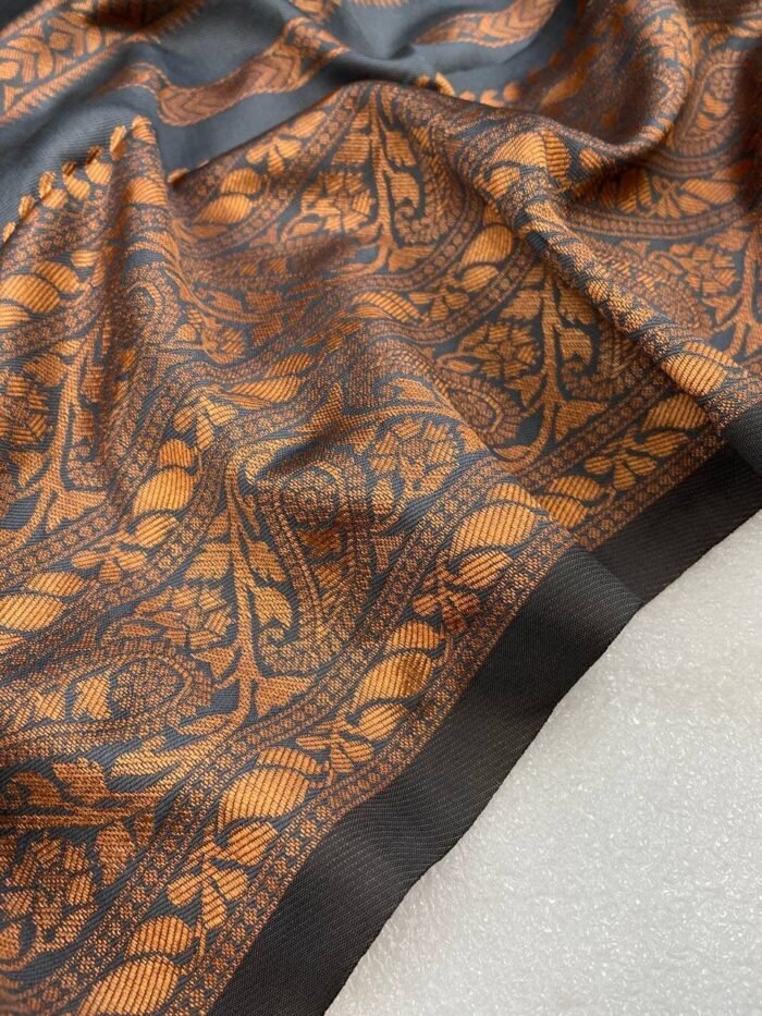 beautiful banarasi silk sarees grey 3