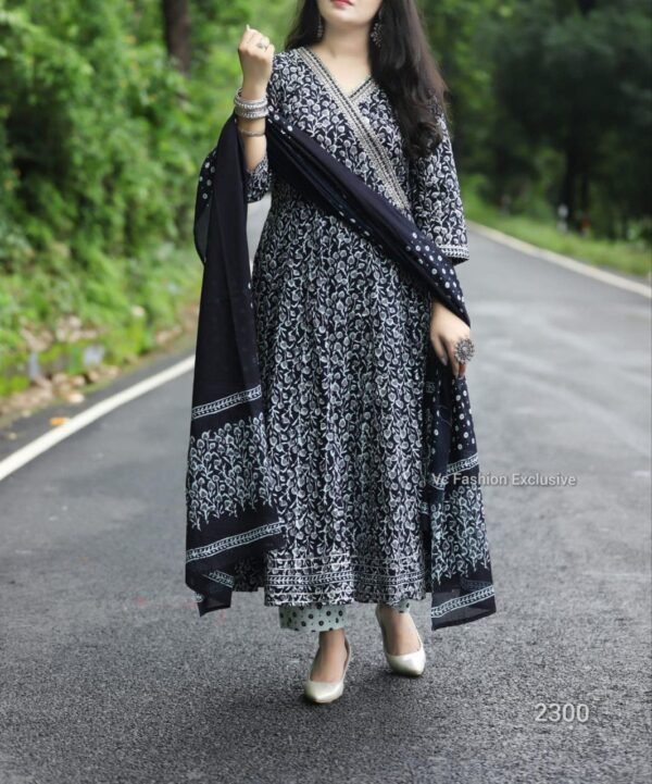 black-embroidered-anarkali-gown
