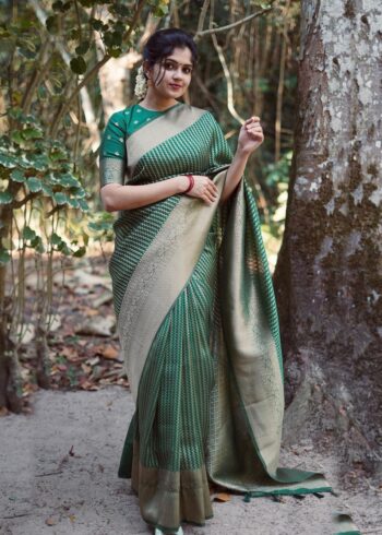 green-golden-zari-weaving-saree