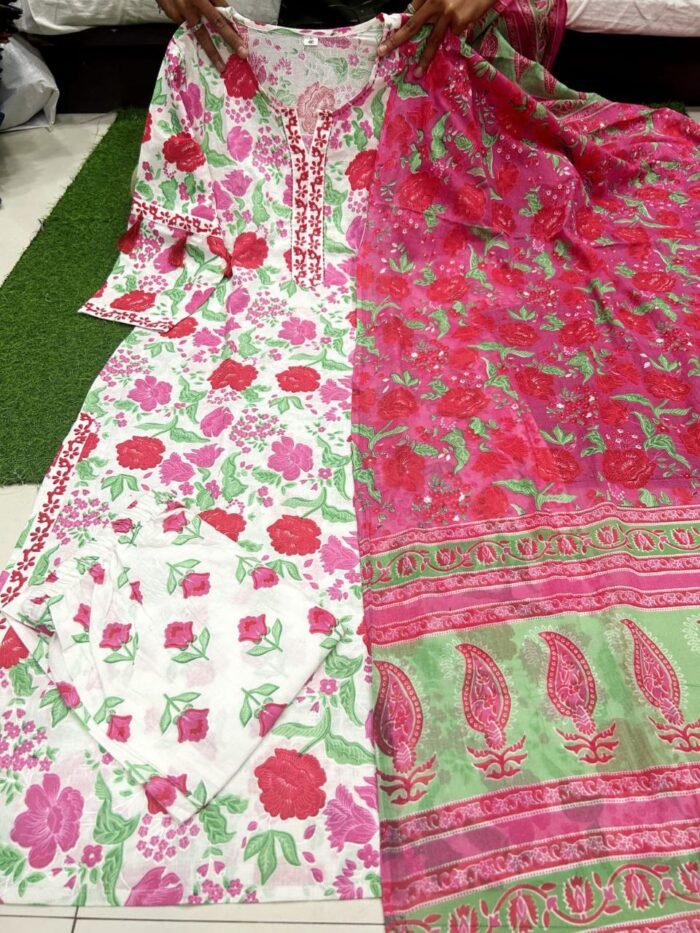 pure cotton mul mul kurta open