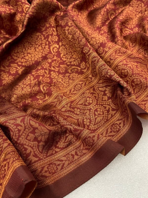 soft banarasi silk sarees maroon 3