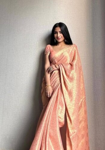 stunning-peach-banarasi-silk-sarees