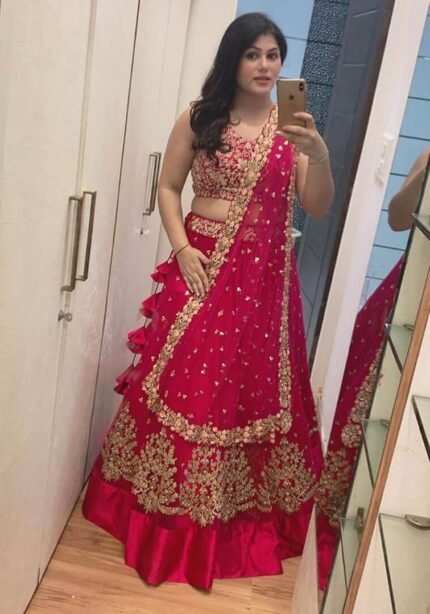 Cherry Red Lehenga Choli