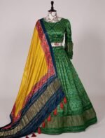 digital-bandhej-print-lehenga-green