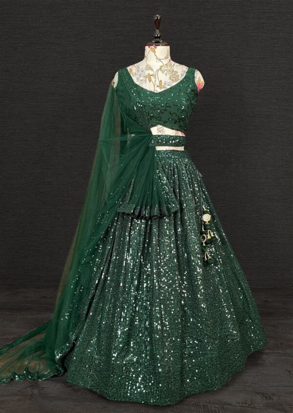 georgette-sequins-embroidered-lehenga-green