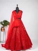 georgette-sequins-embroidered-lehenga-red