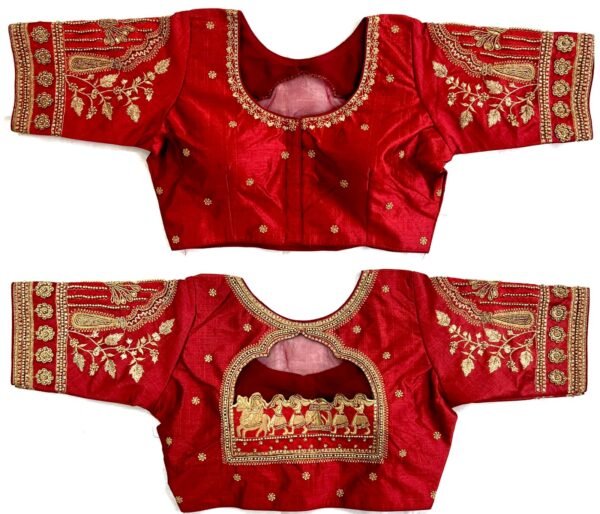 doli-handwork-designer-blouse-maroon