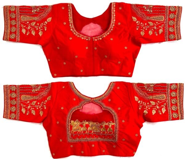 doli-handwork-designer-blouse-red