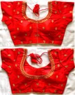 kajal-silk-designer-blouse-red.