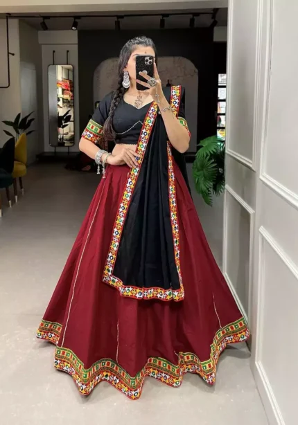 plain-maroon-navratri-chaniya-choli-latest-navratri-collection-2023-bella-signora