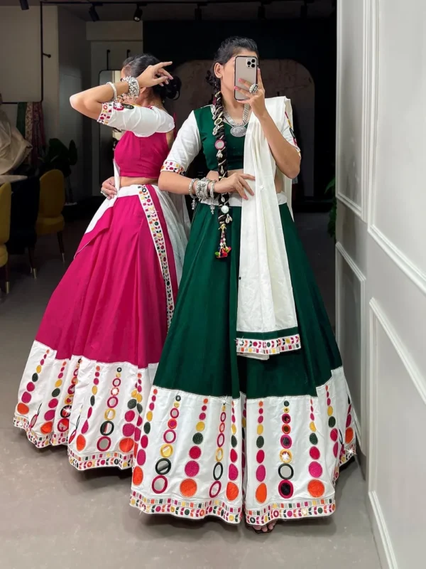 pure-cotton-traditional-navratri-chaniya-choli-pink-green-bella-signora-latest-navratri-collection-2023