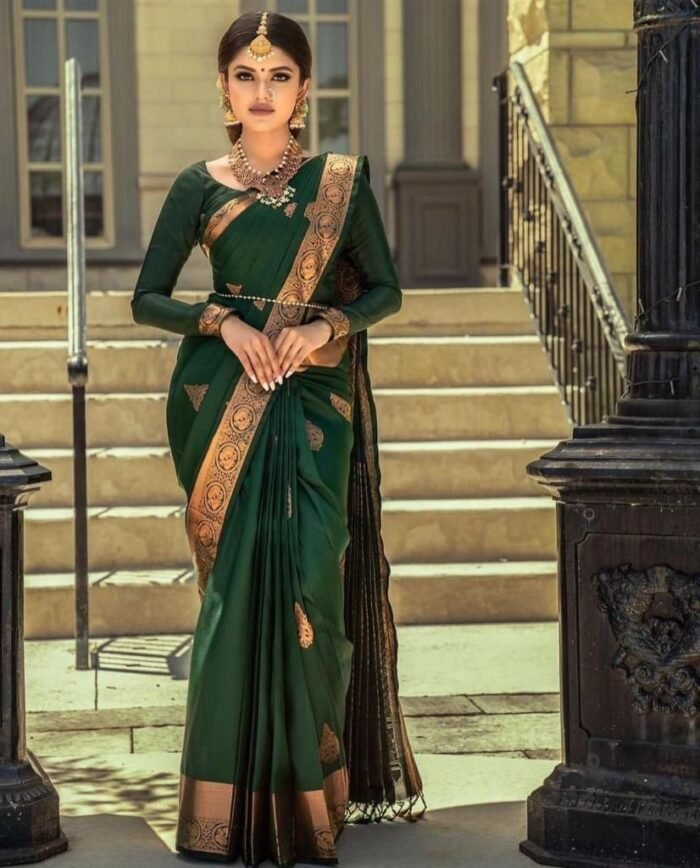 breathable-organic-banarasi-sarees-green