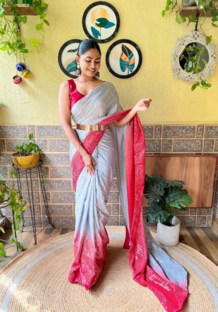 chinon-ready-to-wear-saree-magenta