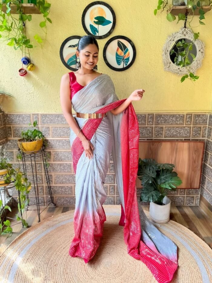 chinon-ready-to-wear-saree-magenta