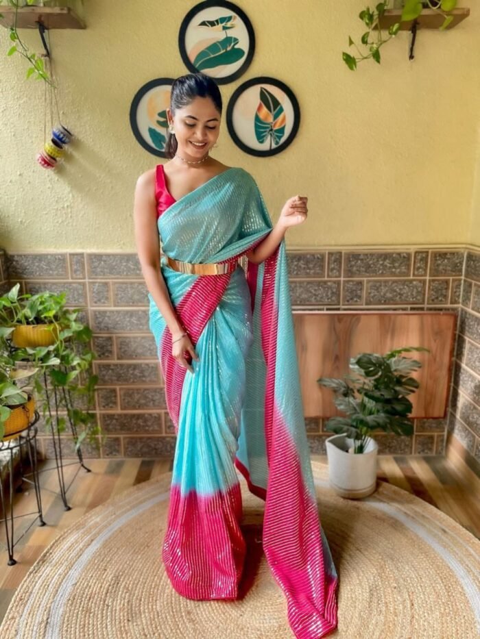 chinon-ready-to-wear-saree-pink