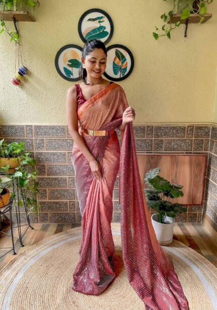 chinon-ready-to-wear-saree-wine