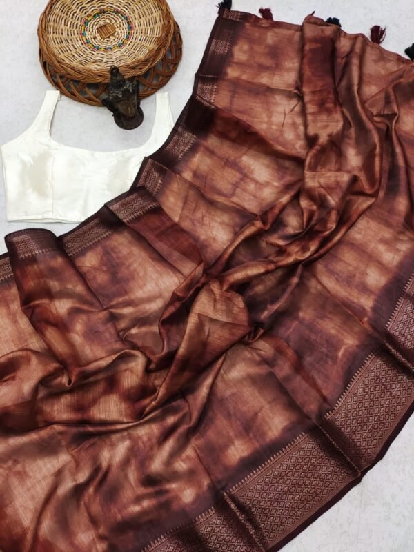 colorful-organza-silk-sarees-brown