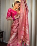 pure-soft-dola-silk-sarees-orange