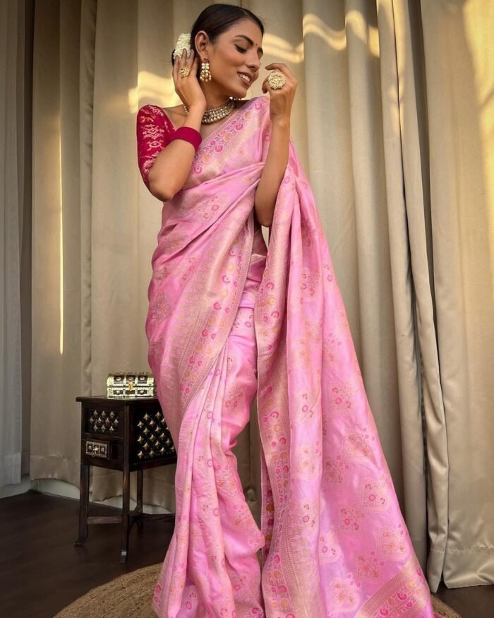 pure-soft-dola-silk-sarees-pink