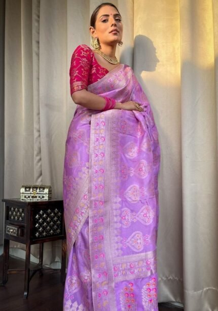 pure-soft-dola-silk-sarees-violet