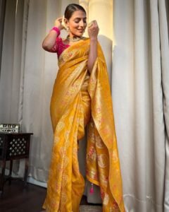 pure-soft-dola-silk-sarees-yellow