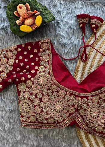 sabyasachi-style-heavy-diamond-work-blouse-dard-back